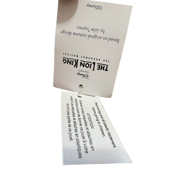 Disney Simba Soft Toy Plush The Lion King Original Broadway‎ Musical Bean Bag - Picture 4 of 5